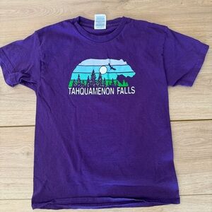 Purple Tahquamenon Falls Kids T-Shirt Size M